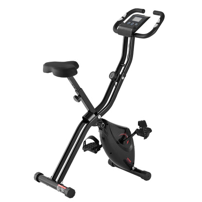 Folding Motionscykel Fitness Stationary Bike Upright Indoor Cycling Bike