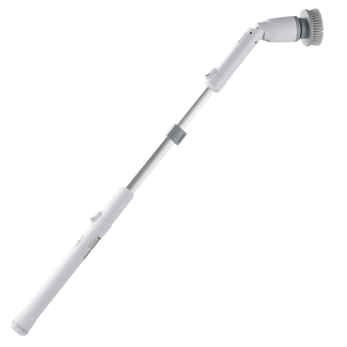 Elektrischer Spin Scrubber, kabellose Reinigungsbürste mit 2 einstellbaren Geschwindigkeiten und ausziehbarem langem Griff, 1,5-Stunden-Laufzeit-Power-Duschschrubber mit 4 austauschbaren Bürstenköpfen für Badezimmer, Badewanne, Fliesen