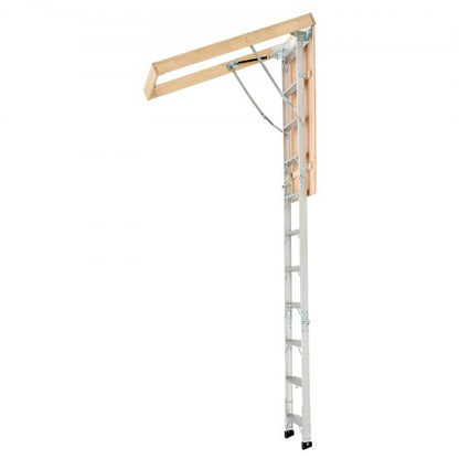 Dachbodenleiter 170 kg Tragkraft für Aluminiumdächer von 2,1 bis 3,2 m