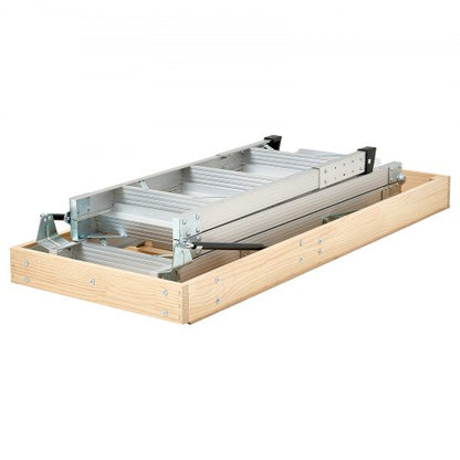 Dachbodenleiter 170 kg Tragkraft für Aluminiumdächer von 2,1 bis 3,2 m