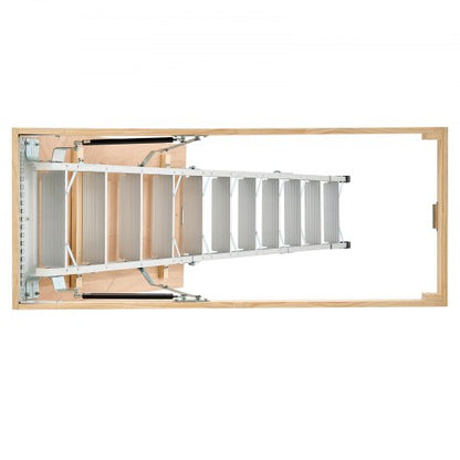 Dachbodenleiter 170 kg Tragkraft für Aluminiumdächer von 2,1 bis 3,2 m