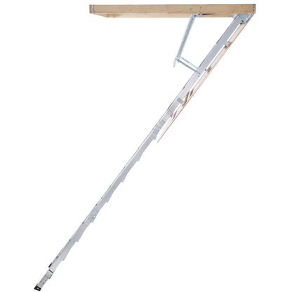 Attic Ladder Foldable, 350 Pound Capacity, 22.5" x 63", Multi-Function Aluminum Extension, Lightweight and Portable, Fits 9.5'-12' Ceiling Heights, Convenient Access to Your Attic Standard