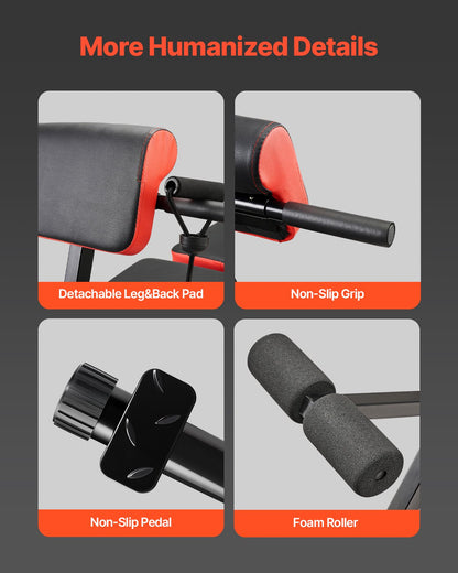 Römischen Stuhl Zurück Extension Hyperextension Bank Einstellbare Faltbare Gym