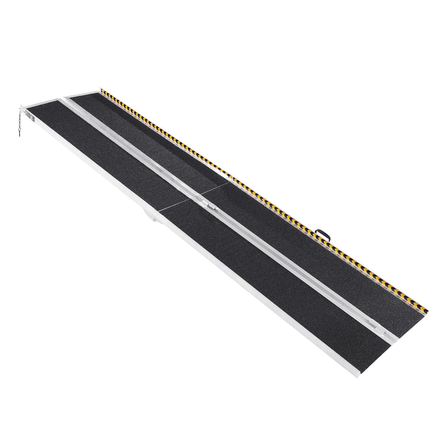 Portable Wheelchair Ramp, 10 ft 800 lbs Capacity, Non-Slip Folding Aluminum Threshold Ramp, Foldable Mobility Scooter Ramp Wheelchair Ramp, Handicap Ramp for Home Stairs, Stairs, Doorways, Curbs