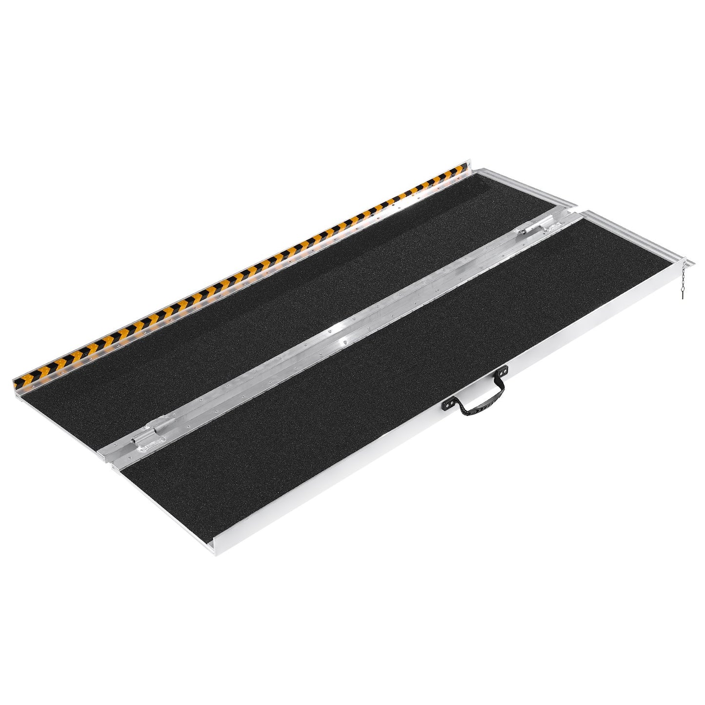 Tragbare Rollstuhlrampe, 1,83 m, 363 kg Tragkraft, rutschfeste, faltbare Schwellenrampe aus Aluminium, faltbare Rampe für Mobilitätsroller, Rollstuhlrampe, Behindertenrampe für Haustreppen, Treppen, Türen, Bordsteine