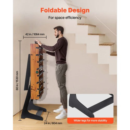 106 cm faltbarer Tischfußballtisch in Standardgröße für den Heimgebrauch | EU