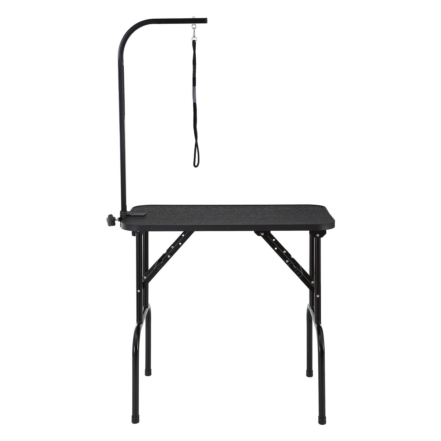 PET Grooming Table Arm with Clamp, 808 x 460 mm Dog Grooming Station, Foldable PET Grooming Stand for Medium and Small Dogs, Free No Sit Hanging Holder with Grooming Loop, Bearing 99.8 kg