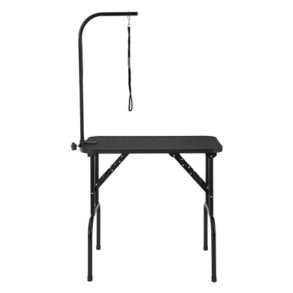 PET Grooming Table Arm with Clamp, 808 x 460 mm Dog Grooming Station, Foldable PET Grooming Stand for Medium and Small Dogs, Free No Sit Hanging Holder with Grooming Loop, Bearing 99.8 kg