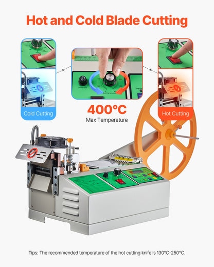 Automatic Webbing Cutting Machine Hot and Cold Ribbon Shoelace Cutter