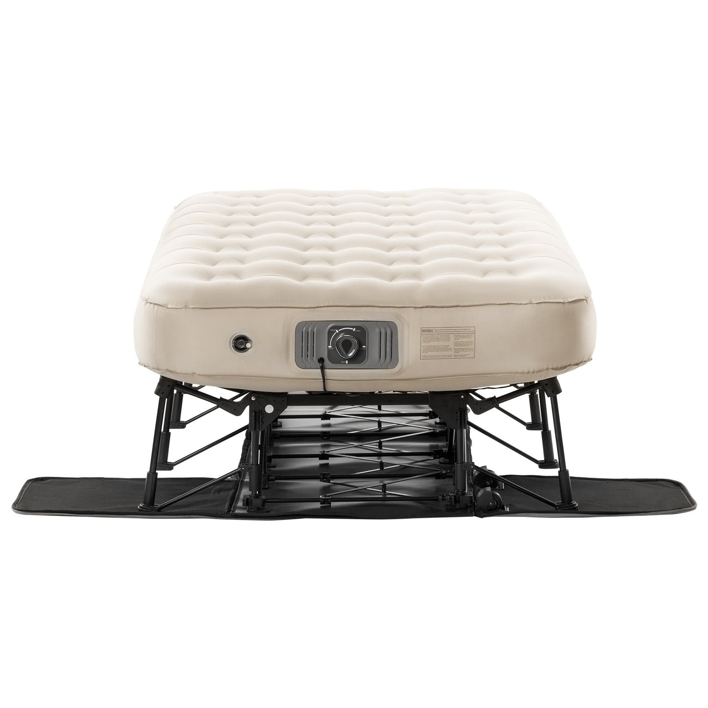 Luftmatratze mit Rahmen und Pumpe 1 Person aufblasbares Campingbett 300lbs