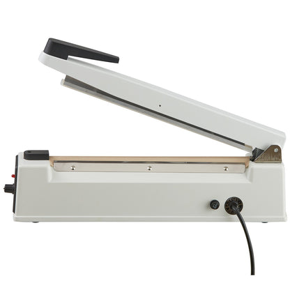 Impulse Sealer 12 inch, Manual Heat Sealing Machine with Adjustable Heating Mode, Aluminum Shrink Wrap Bag Sealers for Plastic Mylar PE PP Bags, Portable Poly Bag Sealer with Extra Replace Kit