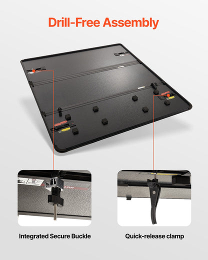 Dreifach gefaltete Ladeflächenabdeckung für Toyota Tundra Light (2014–2024)