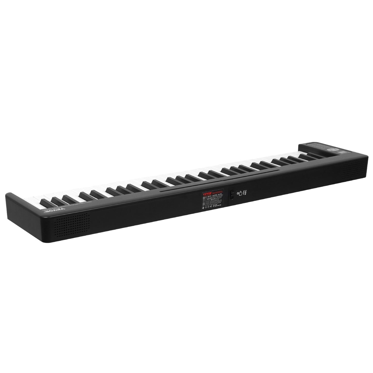 61 Key Folding Keyboard Piano Portable Foldable Piano Bluetooth MIDI Black