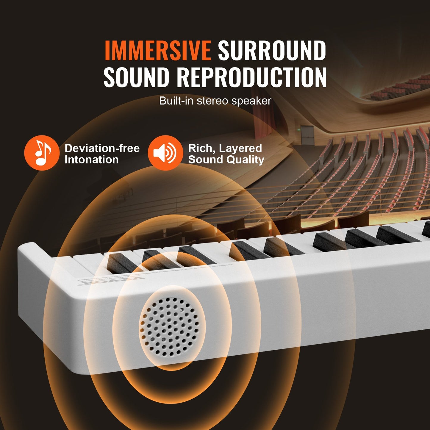 88 Key Folding Keyboard Piano Portable Foldable Piano Bluetooth MIDI White