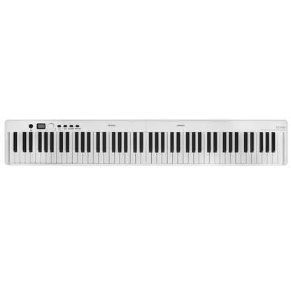 88 Key Folding Keyboard Piano Portable Foldable Piano Bluetooth MIDI White