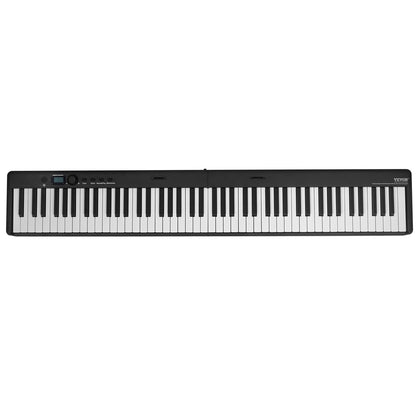 88 Key Folding Keyboard Piano Portable Foldable Piano Bluetooth MIDI Black