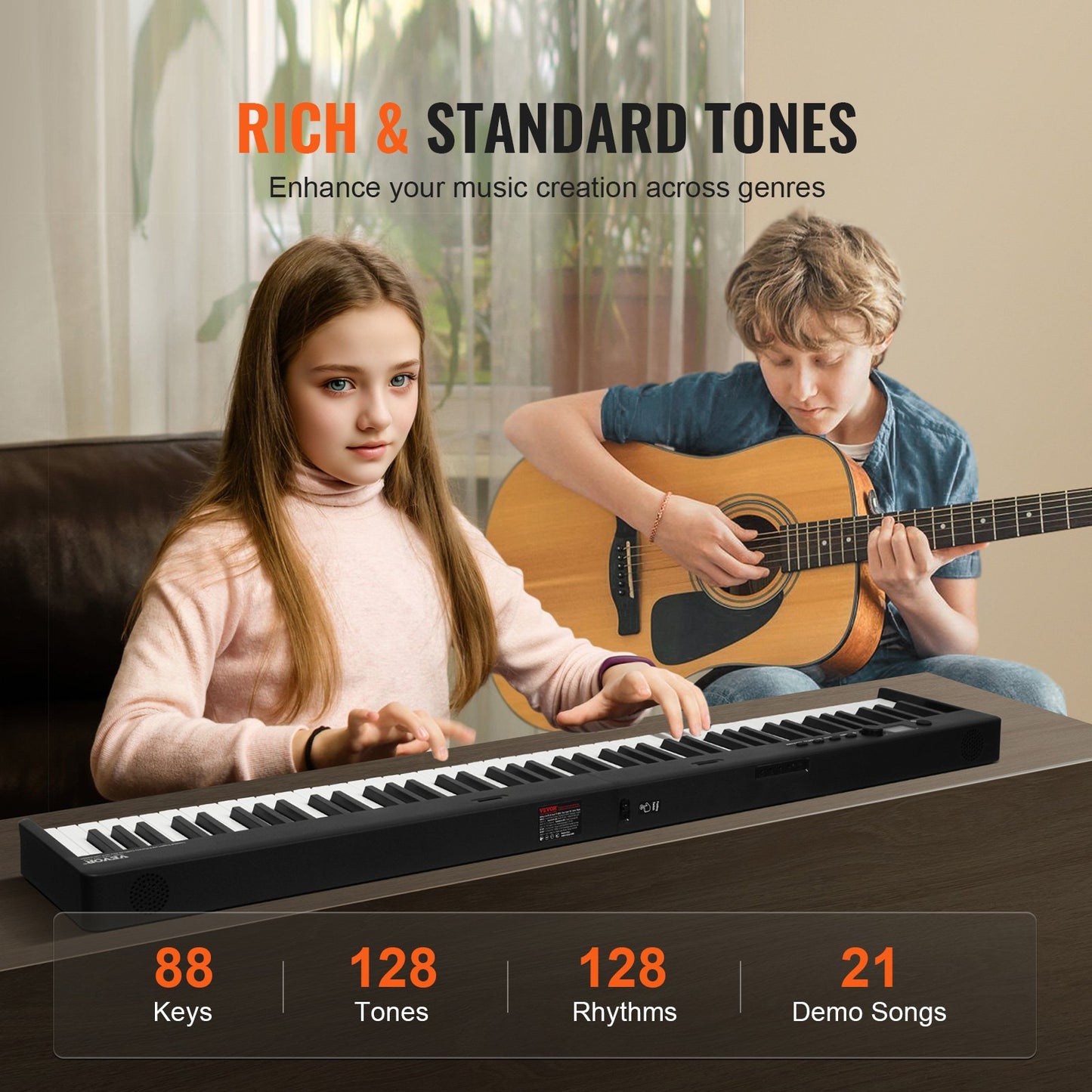 88 Key Folding Keyboard Piano, Bluetooth & MIDI, Portable Electronic Digital Foldable Piano with Sustain Pedal Bag Touch Sensitive Keys Headphones, Rechargeable for Beginners Teens Adults, Black