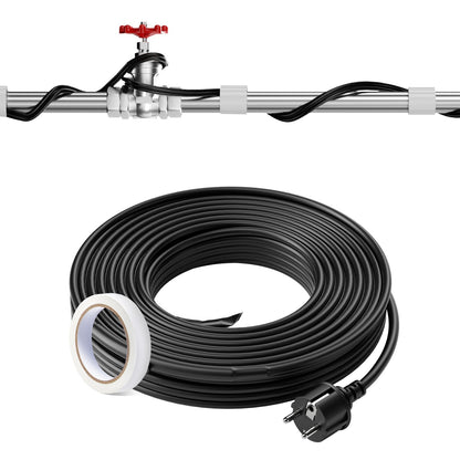 Self-regulating pipe heating cable 18.3m 16.4W/m heating tape with thermostat