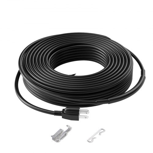 Self-Regulating Pipe Heating Cable, 80FT 5W/FT Heat Tape for Pipes, Roof Snow Melting De-icing, Gutter and Pipe Freeze Protection