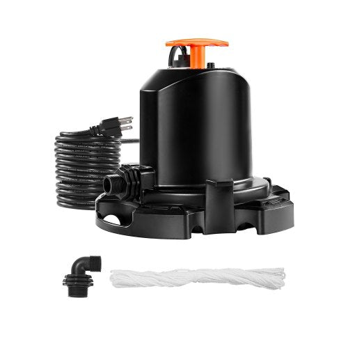 Pool Cover Pump, 1/2 HP 1575 GPH, 120V Submersible Swimming Pool Cover Pump with 25 ft Power Cord, 24 ft Max Head Lift, Water Removal and Transfer Pump, for Pool Draining Inflatable Water Parks