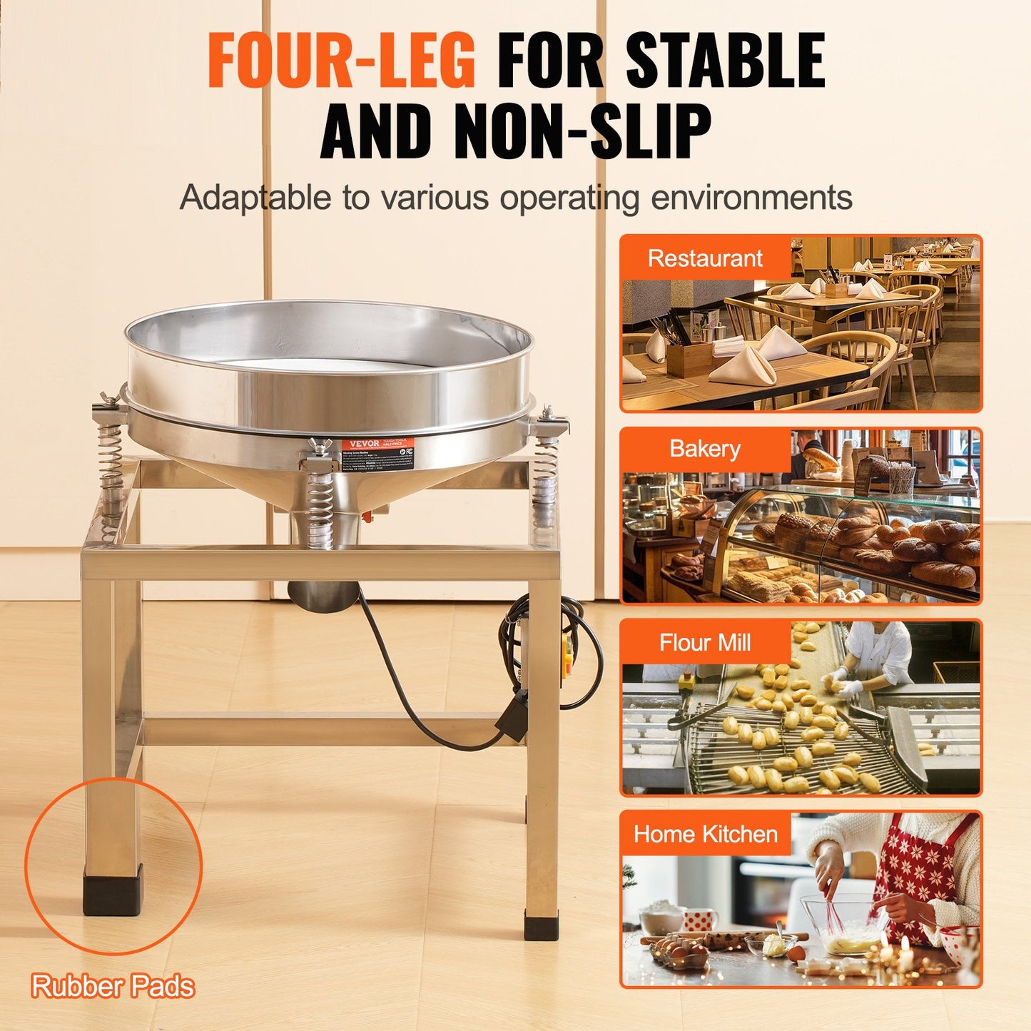 Electric Vibrating Sieve Machine with 40+100 Mesh Automatic Sieve Shaker