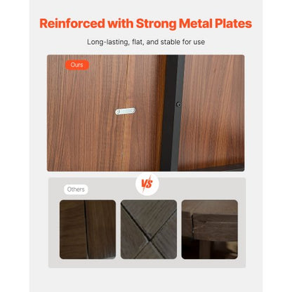 71 inch rectangular wooden dining table, kitchen table for 6-8 people (table only) | EU