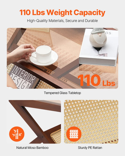 Soffbord i rotting Z-format soffbord i rotting 1-vånings för vardagsrum