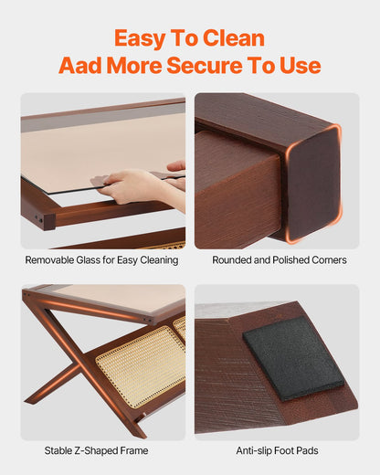 Soffbord i rotting Z-format soffbord i rotting 1-vånings för vardagsrum