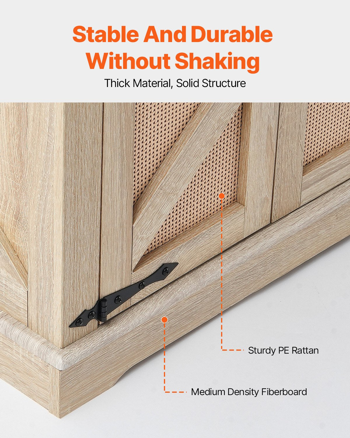 Rattan-Couchtisch, rechteckig, Rattan-Couchtisch mit 2 Ebenen für das Wohnzimmer