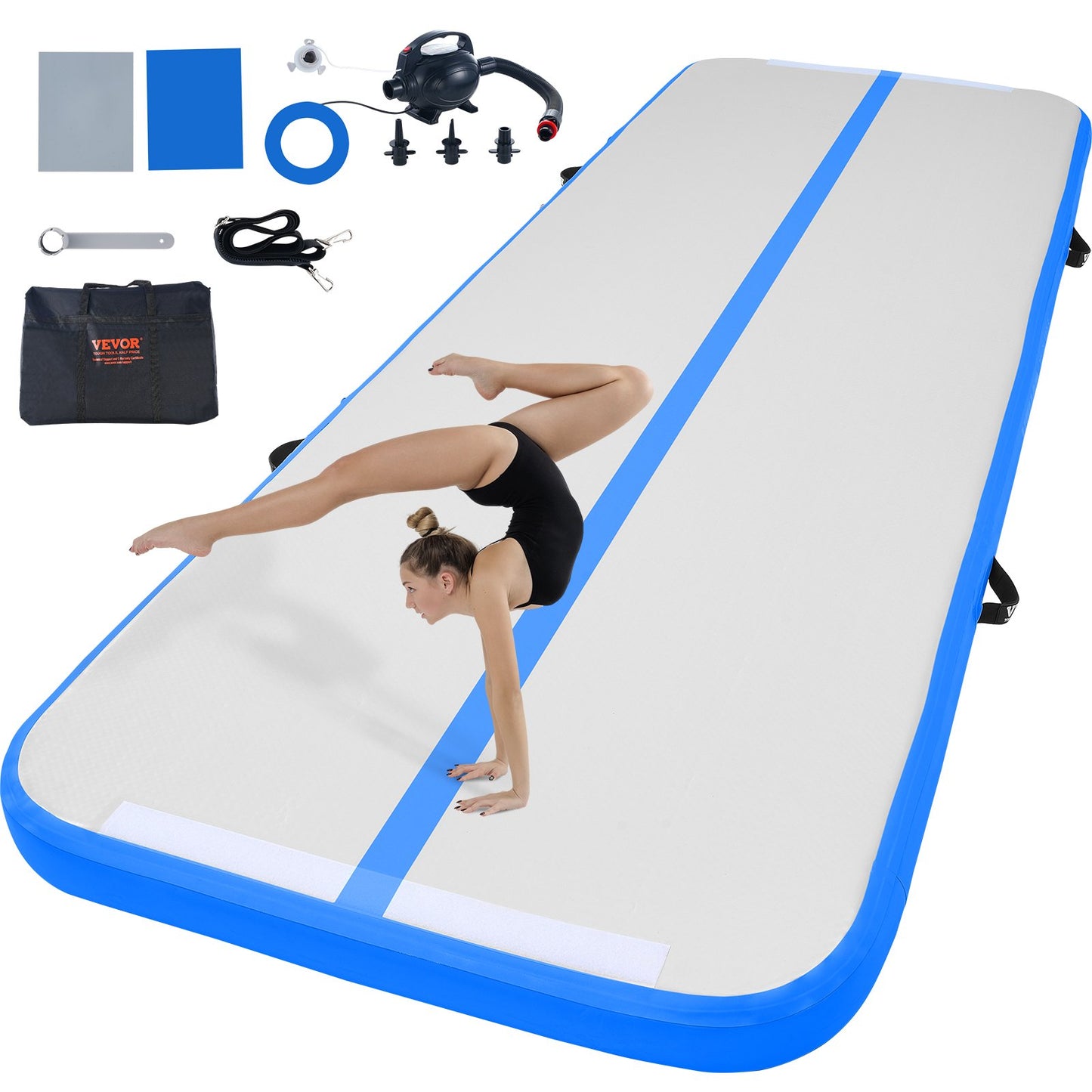 10FT Air Track Aufblasbare Training Tumbling Gymnastik Gym Matte mit Pumpe