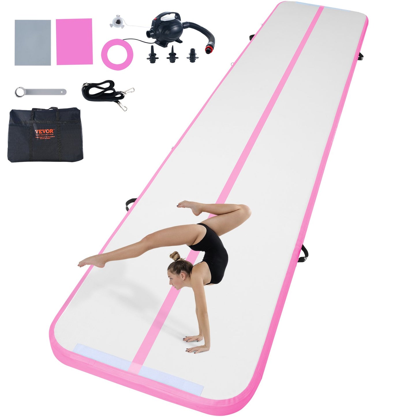 16FT Air Track Aufblasbare Training Tumbling Gymnastik Gym Matte mit Pumpe