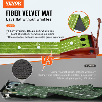 2-Loch-Golf-Putting-Matte Indoor-Golf-Putting-Green Golf-Trainingshilfe