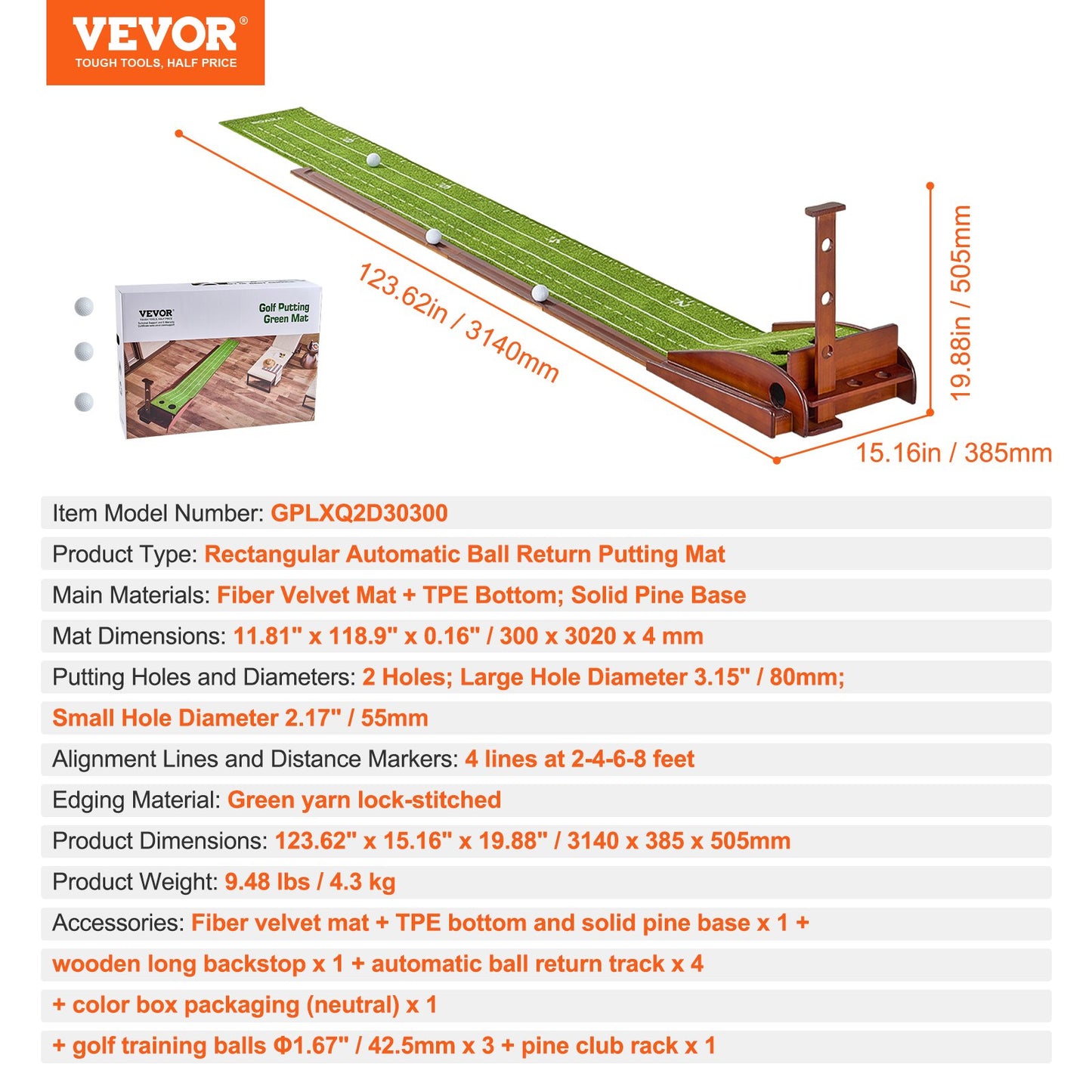 2-Loch-Golf-Putting-Matte Indoor-Golf-Putting-Green Golf-Trainingshilfe