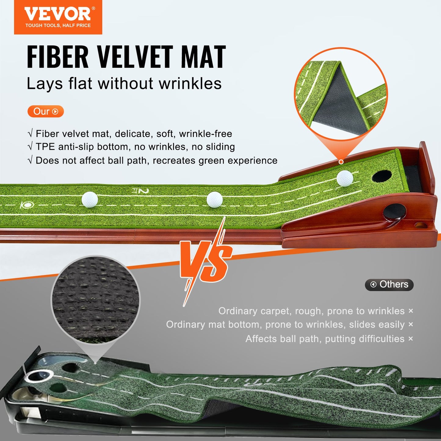 Golf-Putting-Matte, Indoor-Golf-Putting-Green, Golf-Trainingshilfe