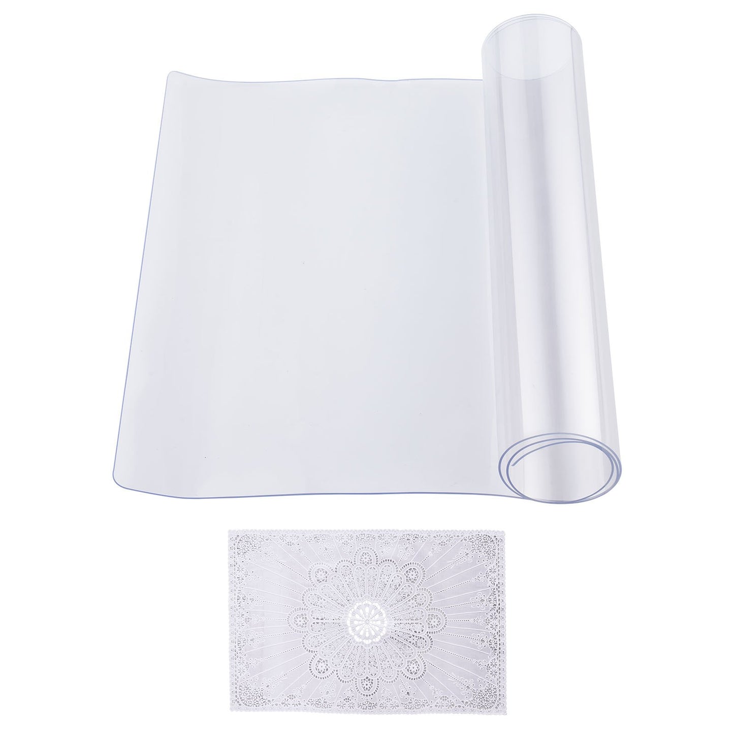 PVC-Tischdecke 14x24 Zoll durchsichtige Schreibtischdecke aus Kunststoff 1,5 mm dick