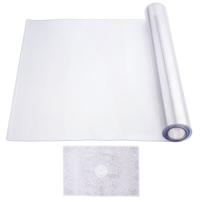 PVC-Tischdecke 42x96 Zoll durchsichtige Schreibtischdecke aus Kunststoff 1,5 mm dick