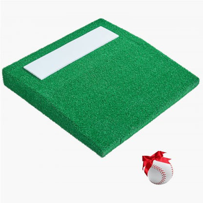 Pitching Mound, Portable Baseball Pitcher's Mound, 31 in Indoor Outdoor Pitching Practice and Training Equipment, Softball Pitching Aids with Antifade Turf, Pitching Rubber, Carry Handle