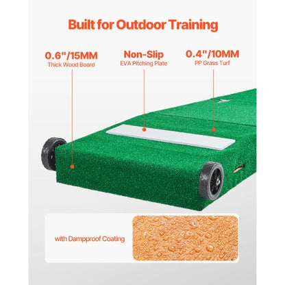 90 in Pitching Mound Portable Pitcher Mound Baseball Softball Practice | EU