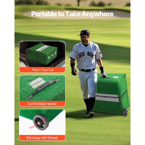 90 in Pitching Mound Portable Pitcher Mound Baseball Softball Practice | EU