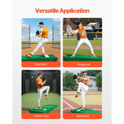 90 in Pitching Mound Portable Pitcher Mound Baseball Softball Practice | EU