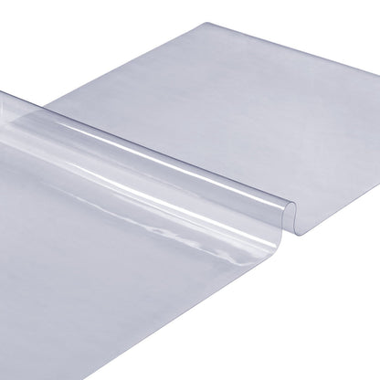 Transparente Tischdecke, rechteckige Tischdecke (45,7 x 91,4 cm), 1,5 mm dickes PVC-Kunststofftuch, wasserdichter Schreibtischschutz für Schreibtisch, Couchtisch, Esstisch