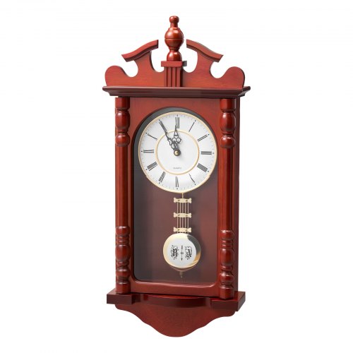 Grandfather Clock Vintage Pendulum Wall Clock 23.2 Inch with Quartz Movement