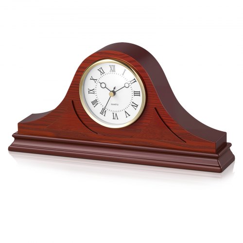 Grandfather Clock Silent Vintage Mantel Clock 15 cm with Quartz Movement