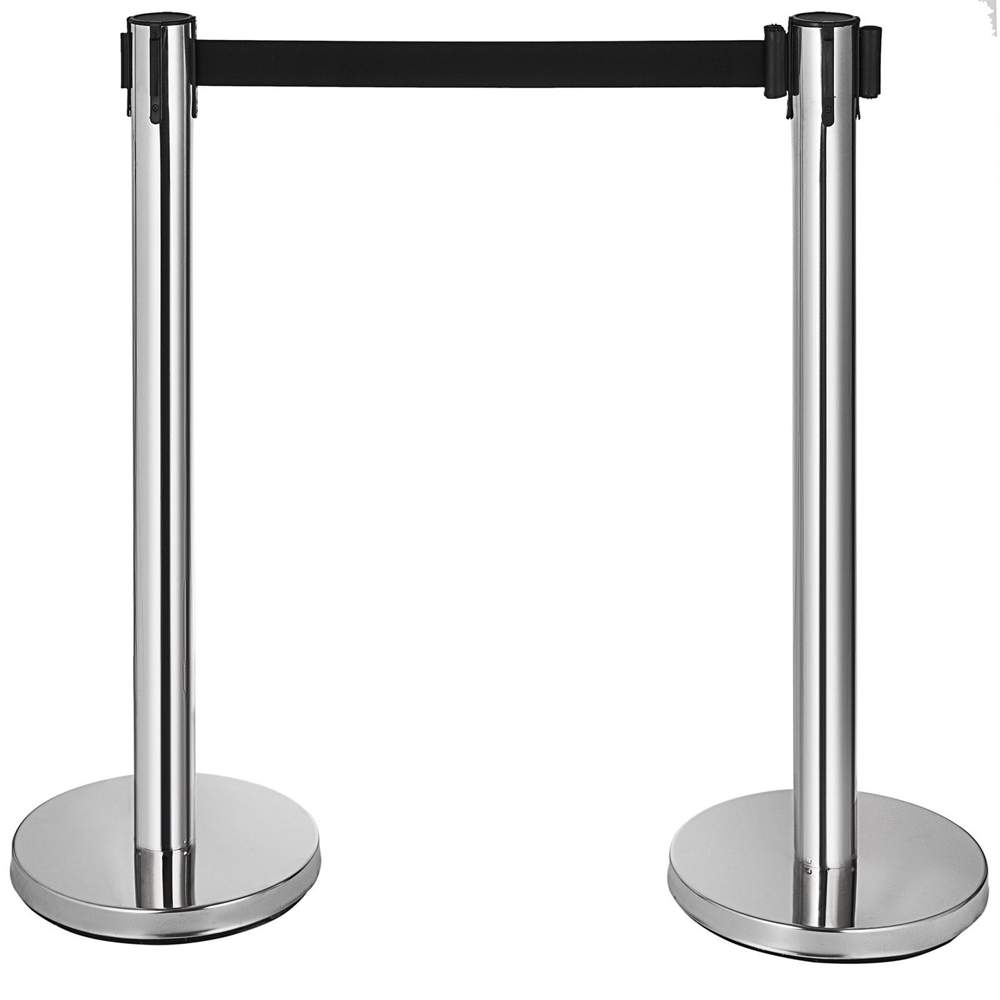 Crowd Control Stanchions Barriärer 6-pack med 3PCS infällbara bälten
