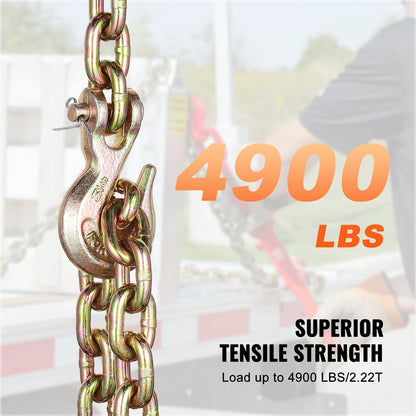 Binder Chain G80 Tie Down Dragkedja med två krokar 5/16" x 10,3' 4900 lbs