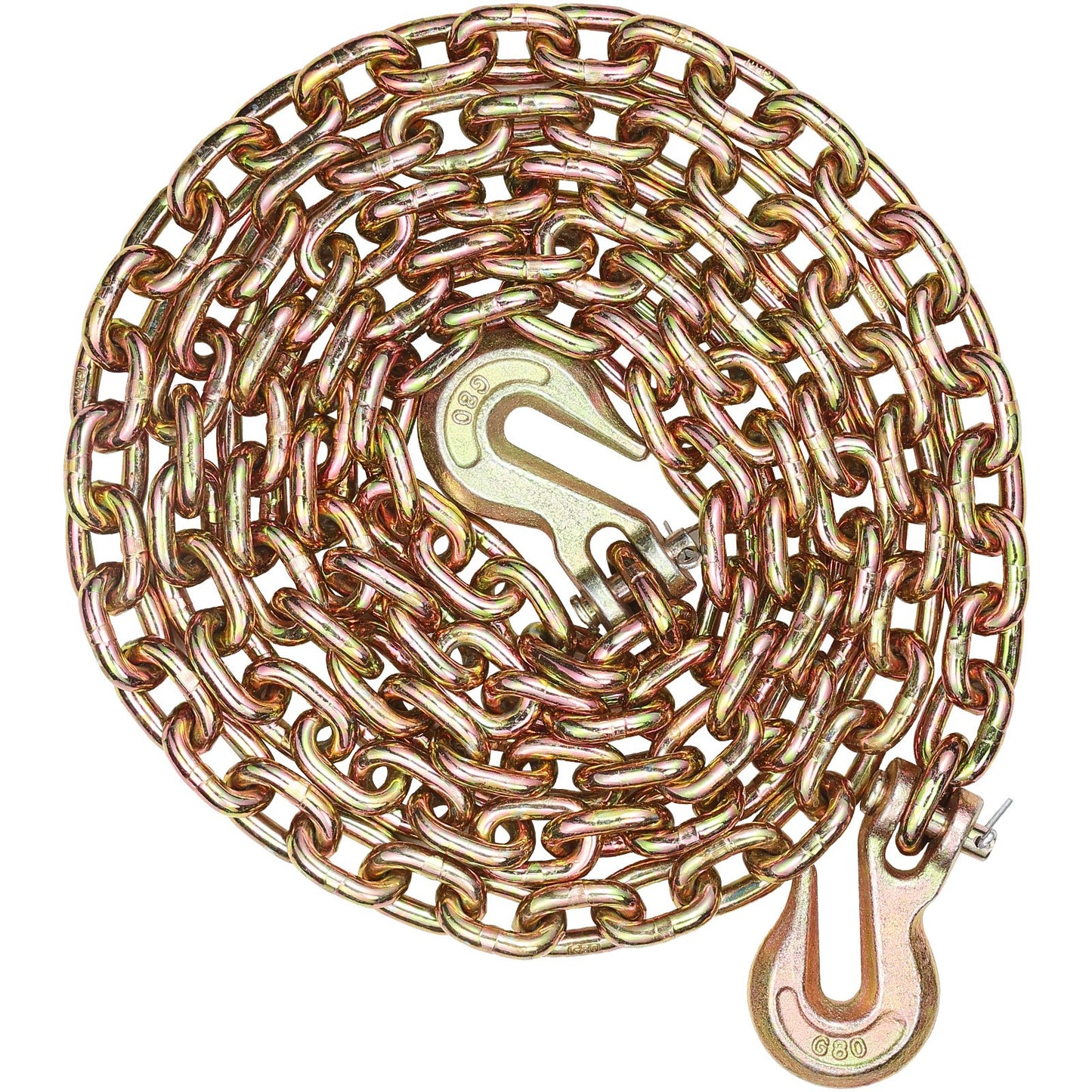 Binder Chain G80 Tie Down Dragkedja med två krokar 5/16" x 10,3' 4900 lbs