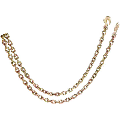 Binder Chain G80 Tie Down Dragkedja med krokar 3/8"x10,3' 2 Pack 7100 lbs