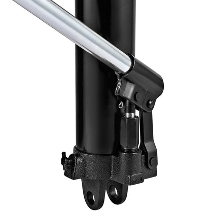 Hydraulic Long Ram Jack, 3 ton/6600 lbs kapacitet, med enkelkolvspump och sprintbas, manuell körsbärsplockare med handtag, för garage-/butikskranar, motorlyft, svart