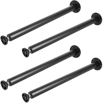 711.2 MM Adjustable Desk Legs, Reinforced Steel Office Table Furniture Legs Set of 4 for DIY, 544.3 KG Load Capacity Heavy Duty Desk Legs, Quick Install Legs with Adjustable Foot Cup Black