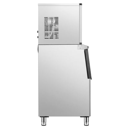 Commercial Ice Machine 300LBS/24H &amp; 250LBS Storage Bin Automatic Self-Cleaning